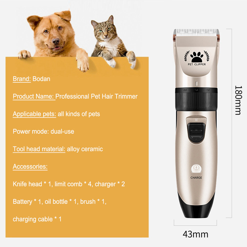 Pet Shaving Dog Hair Clipper Haircut For Cats And Dogs