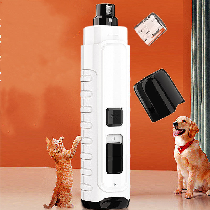 Pet Nail Polisher 4 LED Rechargeable Electric Polisher For Cats And Dogs