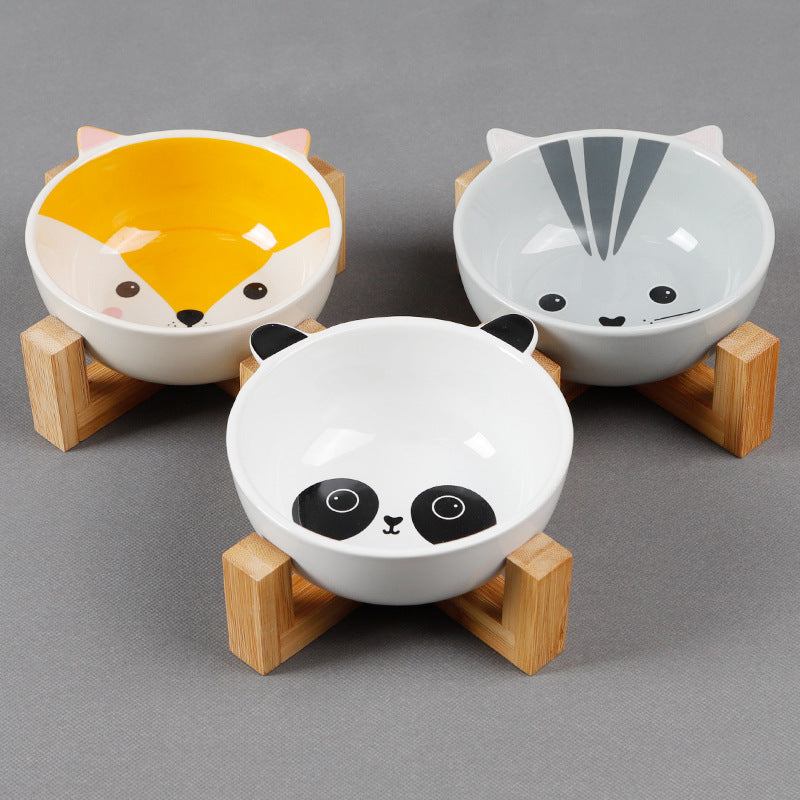 Protect Cervical Spine Cat Food Bowl Cat Food Bowl Pet Bowl - FurryFriendMark