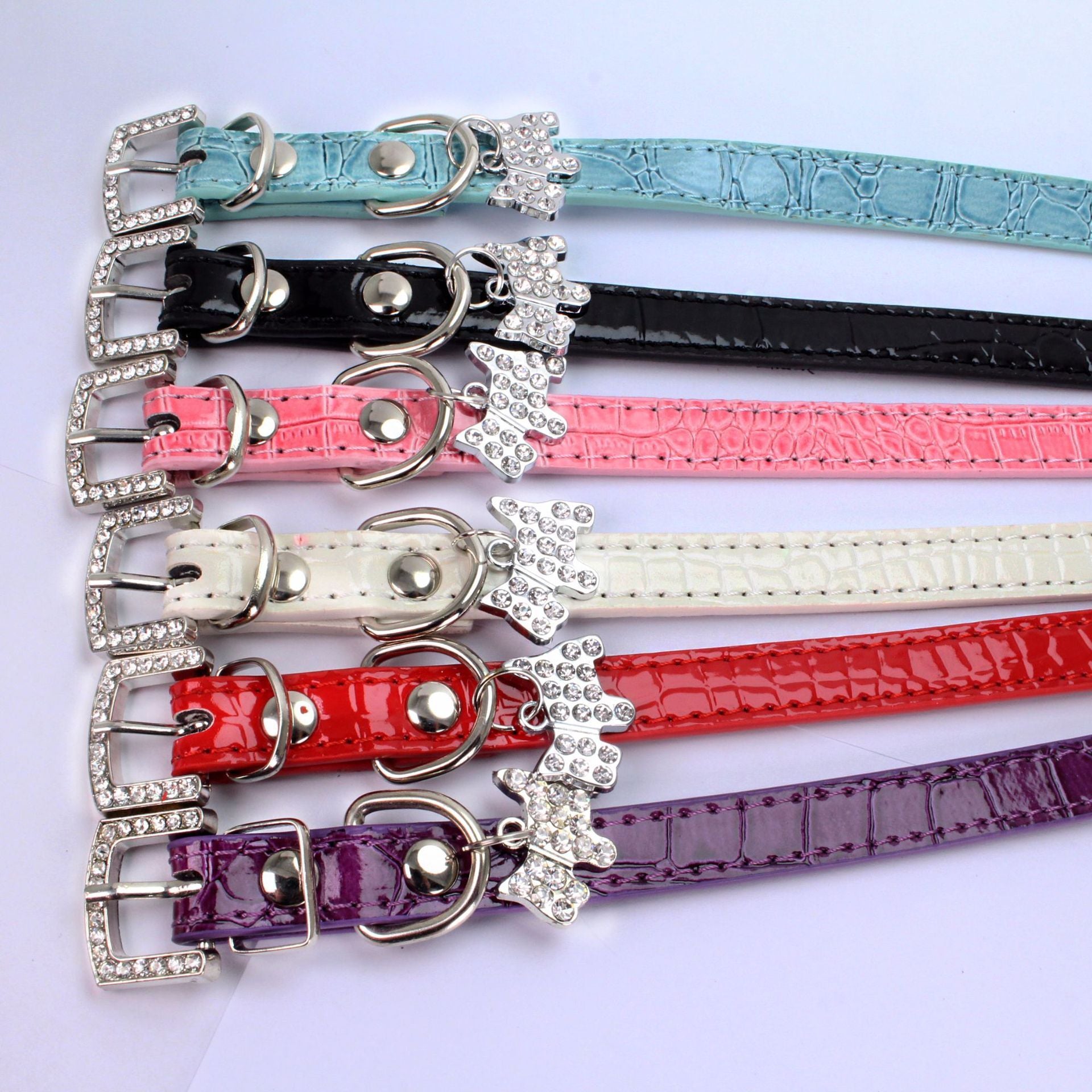 pattern puppy charm pet collar dog chain dog ring