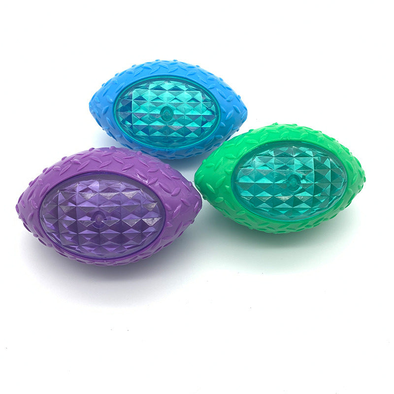 Pet Dog Toy Ball Bite Resistance Throwing Training Rugby