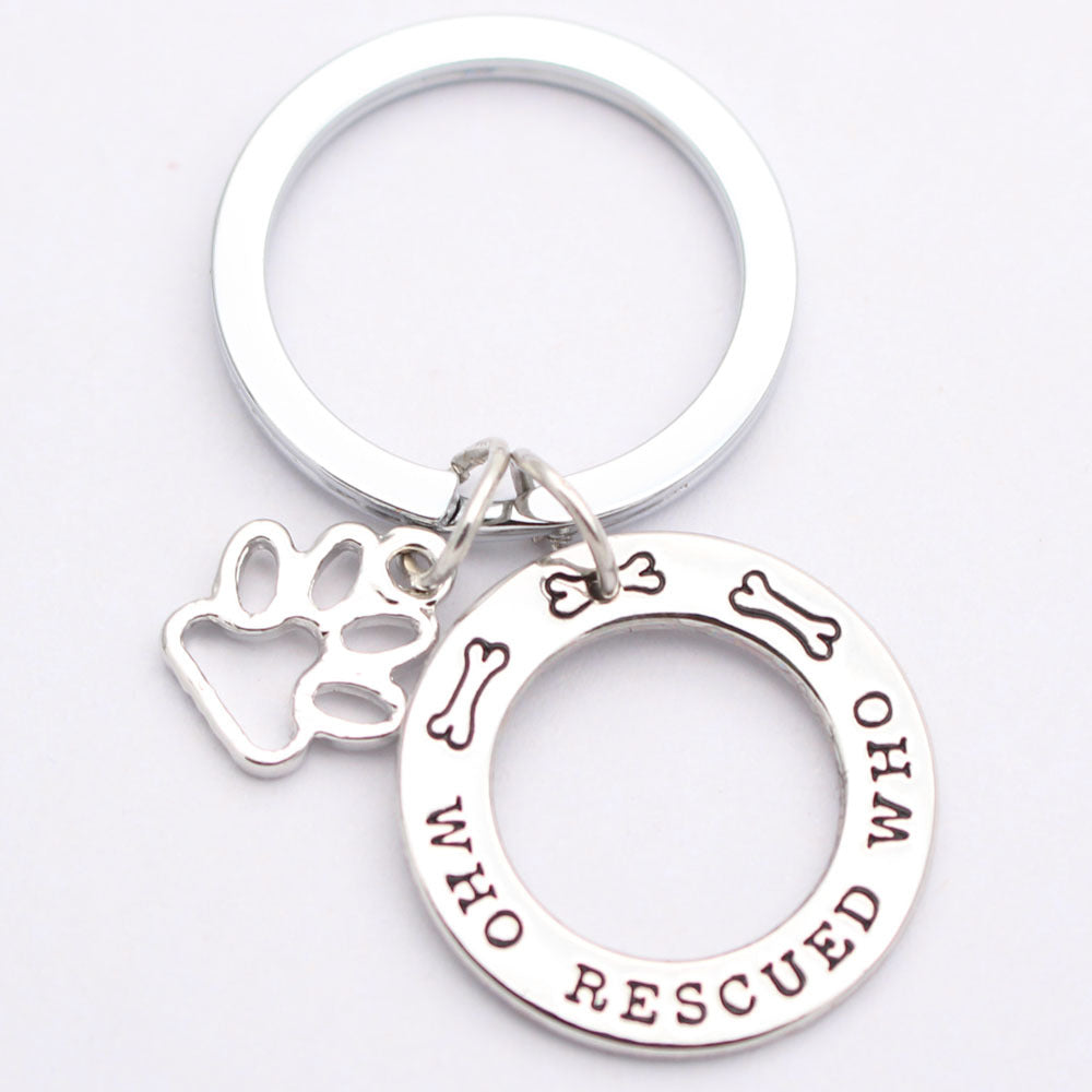 Who Rescued Who  Pet Dog Lover Accessories - FurryFriendMark