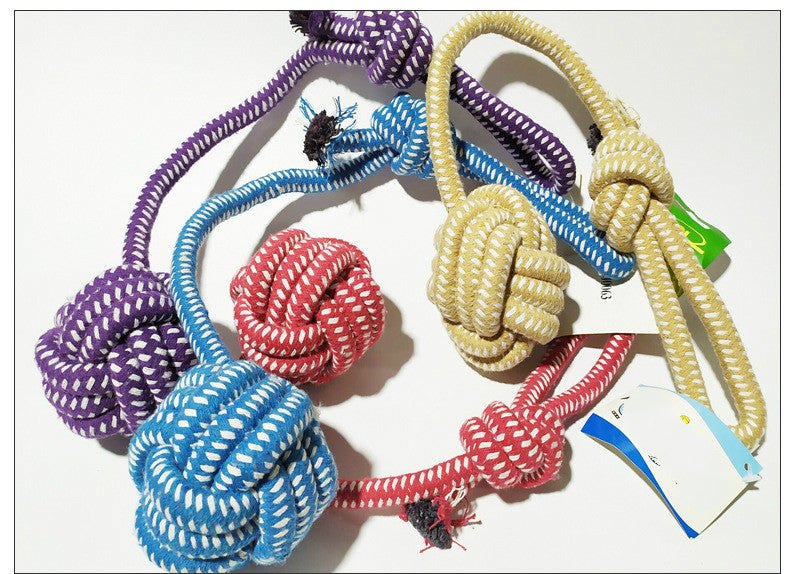 Hand - knitted dog - leash toys - FurryFriendMark