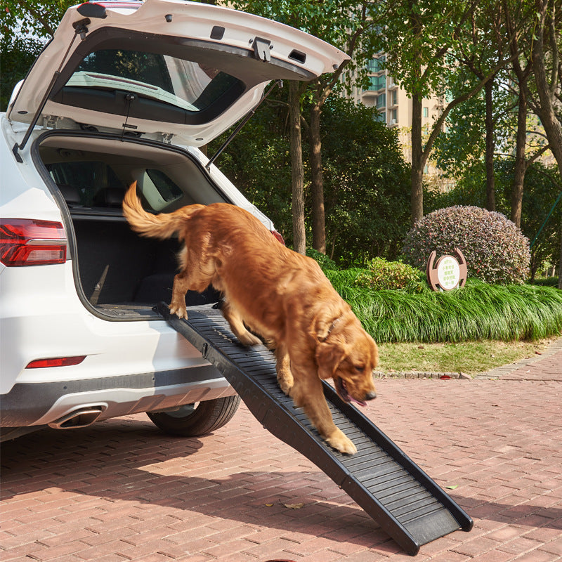 Folding Pet Stairs Pp Material Non-slip Auxiliary Car Ladder Amazon Dog Ladder Large Dog Plastic Climbing Ladder