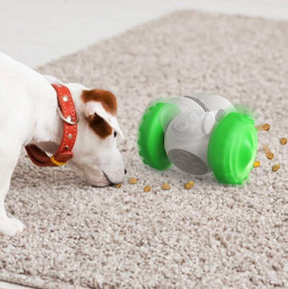 Leakage Food Feeder Tumbler Ball Balance Car Dog Toy