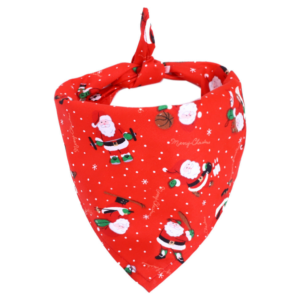 Pet Saliva Towel Cotton Triangle Scarf Dog Scarf Cat Bib