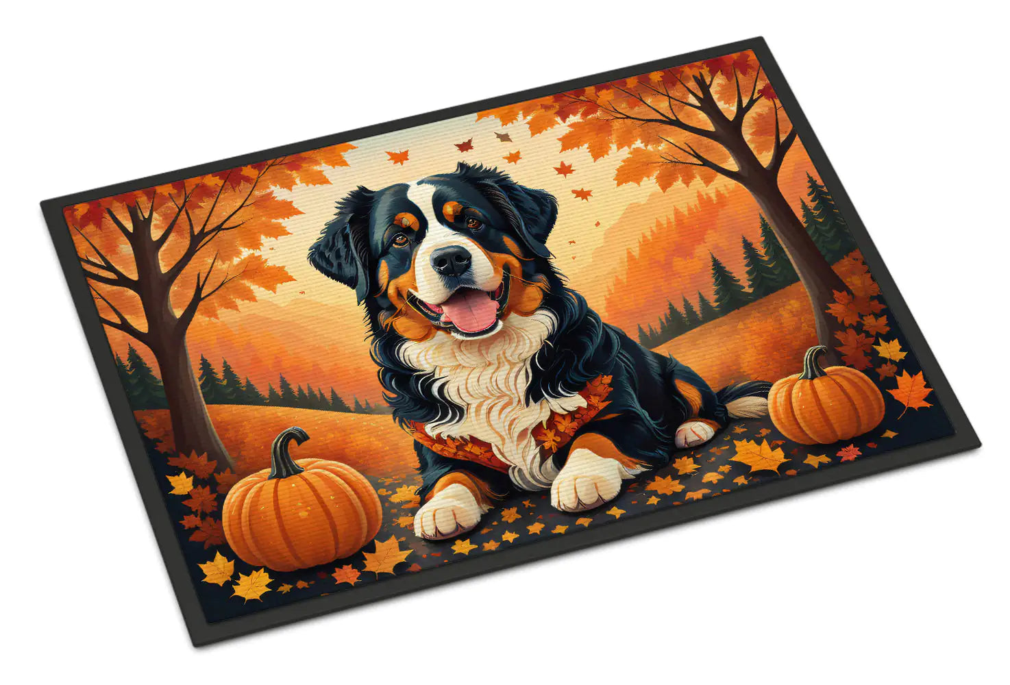 Bernese Mountain Dog Fall Doormat