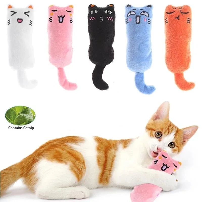 Pet Toy Rustle Sound Catnip Toy Cat Supplies Pet Cute Cat Toys Kitten Teeth Grinding Cat Plush Thumb Pillow Pet Products gatos - FurryFriendMark