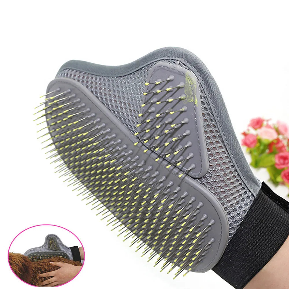 Pet Grooming Glove Hair Removal Brush Cat Dog Fur Hair Deshedding Gentle Efficient Dog Combs Pet Bathing Massage Products - FurryFriendMark