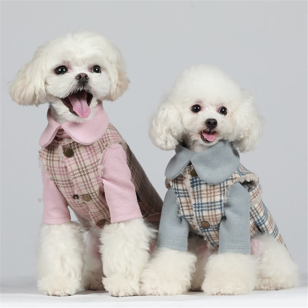 Vest Clothes Plus Velvet Warm Vest Small Dogs Cats Dogs Cotton-padded Clothes