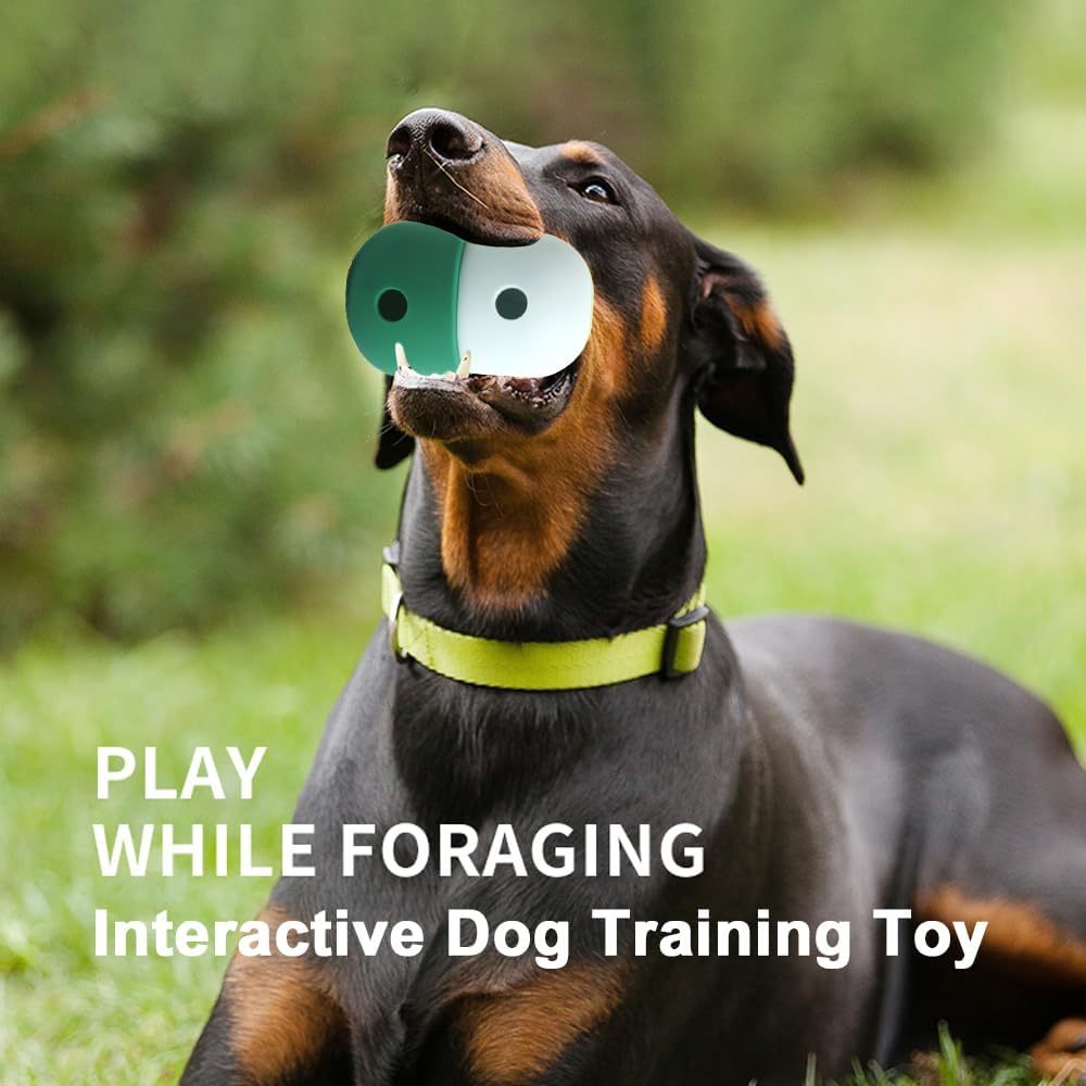 Pet Puzzle Toy Dog Treat Dispensing Cute Puppy Small Medium Dogs Interactive Chase Toy Pet Funny Enrichment Toys Food Ball For Dog Playing Training Slow Feeder Bowls