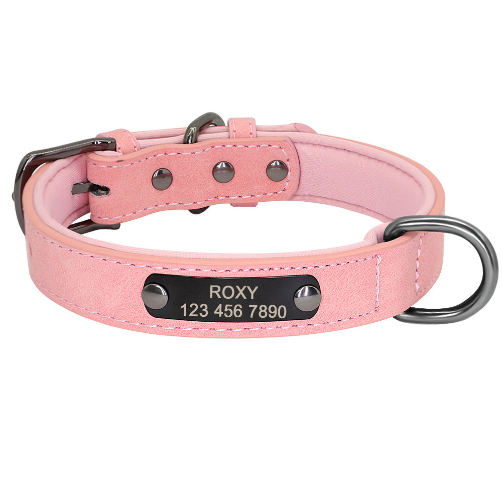 Engraved Lettering On The Neck Ring Of Dogs And Cats To Prevent Loss