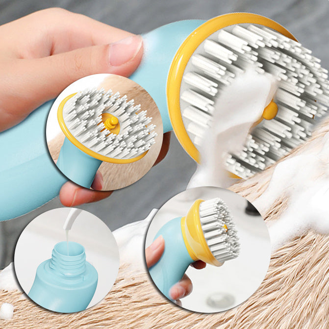 New Hand-held Pet Bath Brush Bath Brush Cleaning Pet Shower Hair Grooming Cmob Dog Cleaning Tool Pet Supplies - FurryFriendMark